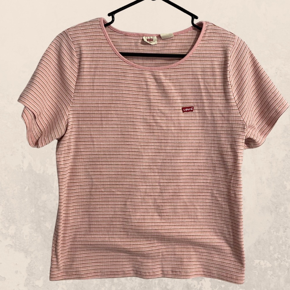 Levi's Pink Striped Women's Top